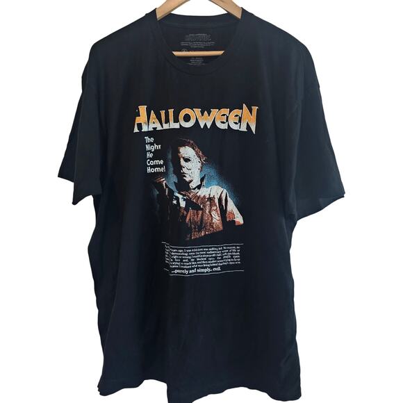 Halloween Michael Myers T-Shirt Mens 2X Black Horror Scary Movie Grunge Skater - Picture 1 of 7